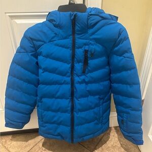 Spyder youth boys Vibrant Blue Impulse Synthetic Down Puffer Jacket size 16
